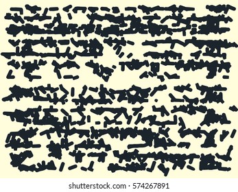Abstract grunge vector background. Monochrome composition of irregular graphic elements.