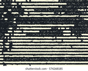 Abstract grunge vector background. Monochrome raster composition of irregular graphic elements.