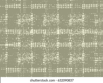 Abstract grunge vector background. Monochrome rectangular composition of irregular repeated graphic elements.