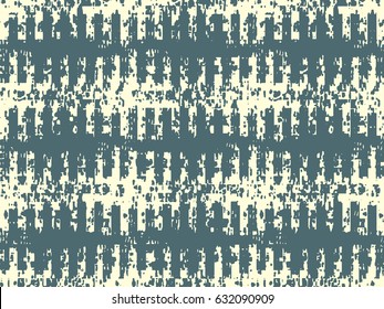 Abstractas fondo de Vector grunge. Composición rectangular monocromática de Elementos gráficos repetidos irregulares.