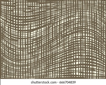 Abstract grunge vector background. Monochrome handmade composition of irregular wavy graphic elements.