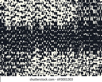 Abstract grunge vector background. Monochrome composition of irregular graphic elements.