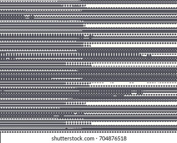 Abstract grunge vector background. Monochrome raster composition of irregular graphic elements.