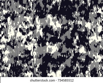 Abstract grunge vector background. Monochrome raster composition of irregular graphic elements.