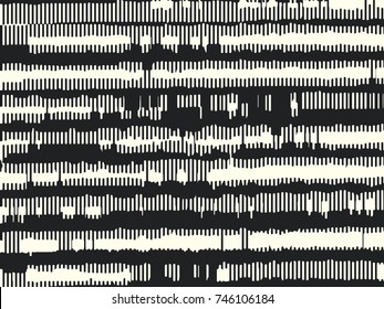Abstract grunge vector background. Monochrome raster composition of irregular graphic elements.