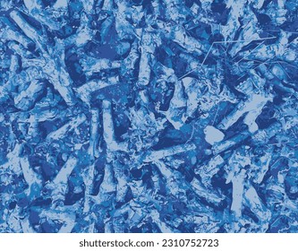 Abstract grunge vector background. natural wood and soil texture effect pattern. Dark and light indigo blue geometric textured background. agriculture stick texture pattern design.