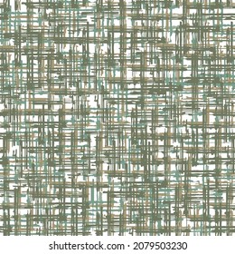 Abstract grunge vector background. Seamless tartan pattern. Green, brown and white multicolor texture background.