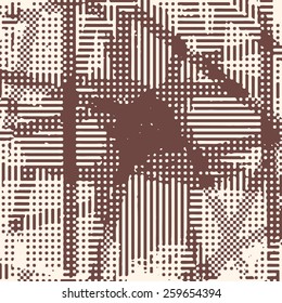 Abstract grunge vector background. Squared composition of irregular diffused geometric elements.