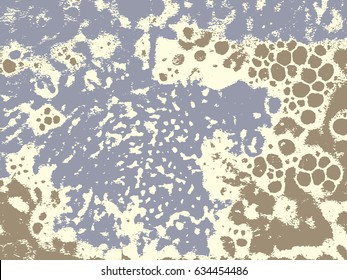 Abstract grunge vector background. Two tone composition of irregular graphic elements.