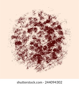 Abstract grunge vector background. Two-tone composition of overlapping geometric shapes. Created using handmade camera-less print.