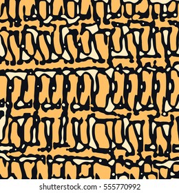 Abstract grunge vector background. Two-tone mosaic composition of irregular graphic elements.
