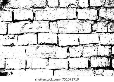 abstract grunge vector brick wall texture