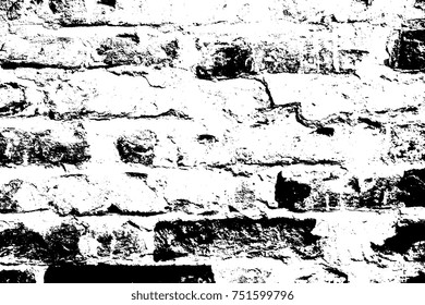 abstract grunge vector brick wall texture