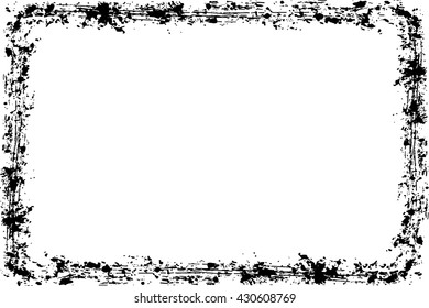 Abstract grunge vector frame background  texture