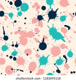 Abstract grunge vector seamless pattern.