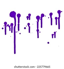 Abstract grunge vector of splash and blot isolated on white.