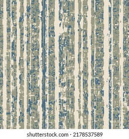 Abstract grunge vector stripe background. Seamless grunge irregular green stripe texture pattern.