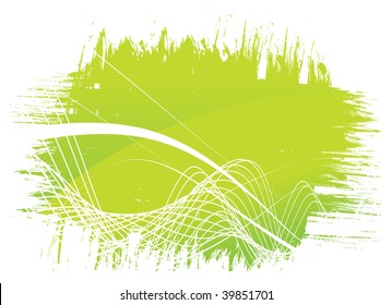 Abstract grunge wave halftone line background, vector illustration