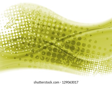 Abstract grunge wavy background. Vector design eps 10