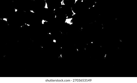 Salpicadura blanca Abstractas del grunge aislada en el elemento negro de la textura del fondo