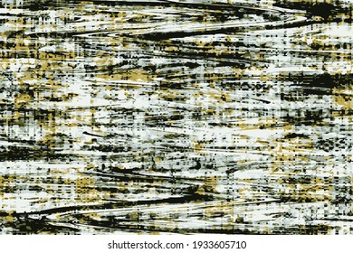 Abstract Grunge Yellow and Black Textured Background. Seamless cracked texture pattern.