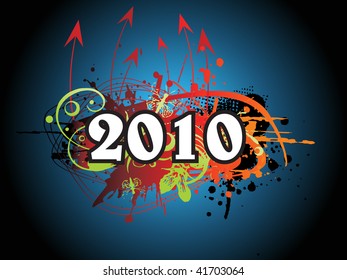 abstract grungy 2010 wallpaper with arrowhead
