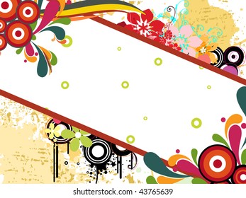 abstract grungy background with colorful artwork