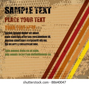 Abstract grungy background with place for text, vector