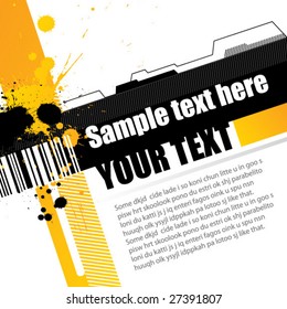 Abstract grungy background. vector.