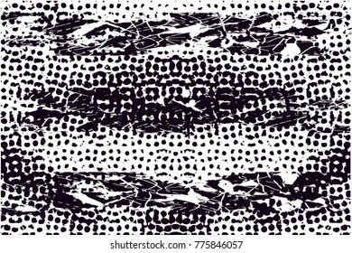 Abstract grungy black and white background texture vector illustration