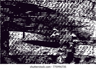 Abstract grungy black and white background texture vector illustration