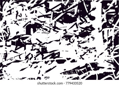 Abstract grungy black and white background texture vector illustration