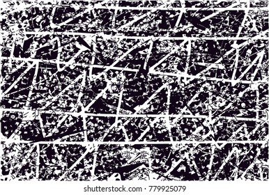 Abstract grungy black and white background texture vector illustration