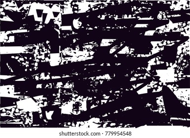 Abstract grungy black and white background texture vector illustration
