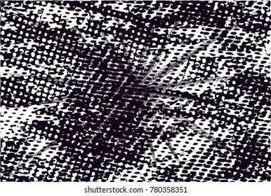 Abstract grungy black and white background texture vector illustration with star like structure