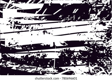 Abstract grungy black and white background texture vector illustration