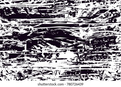 Abstract grungy black and white background texture vector illustration