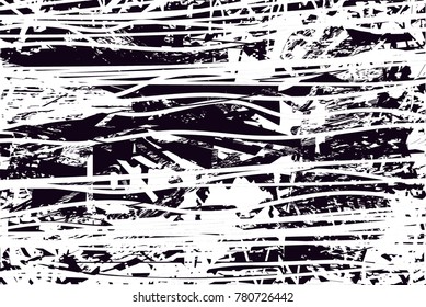 Abstract grungy black and white background texture vector illustration