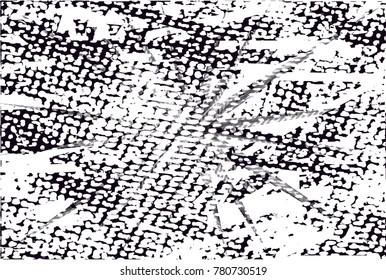 Abstract grungy black and white background texture vector illustration