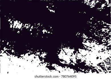 Abstract grungy black and white background texture vector illustration