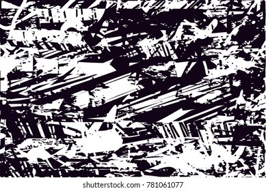 Abstract grungy black and white background texture vector illustration