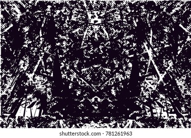 Abstract grungy black and white background texture vector illustration