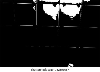 Abstract grungy black and white background texture vector illustration