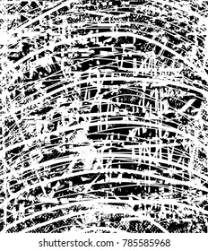 Abstract grungy black and white background texture vector illustration