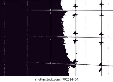 Abstract grungy black and white background texture vector illustration with rectangles