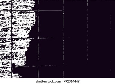 Abstract grungy black and white background texture vector illustration with rectangles