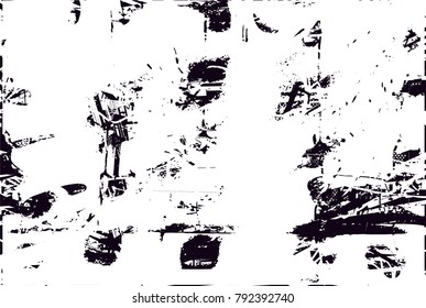 Abstract grungy black and white background texture vector illustration