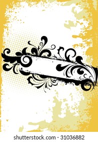 abstract grungy border with creative artwork
