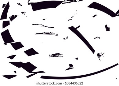 Abstract grungy distressed black and white background texture vector illustration