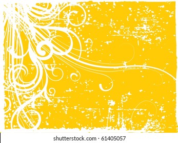 abstract grungy floral background